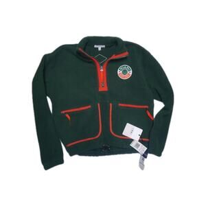 UM Miami Hurricanes 1/4 Zip Pullover Long Sleeve Women's Size S Oversized New